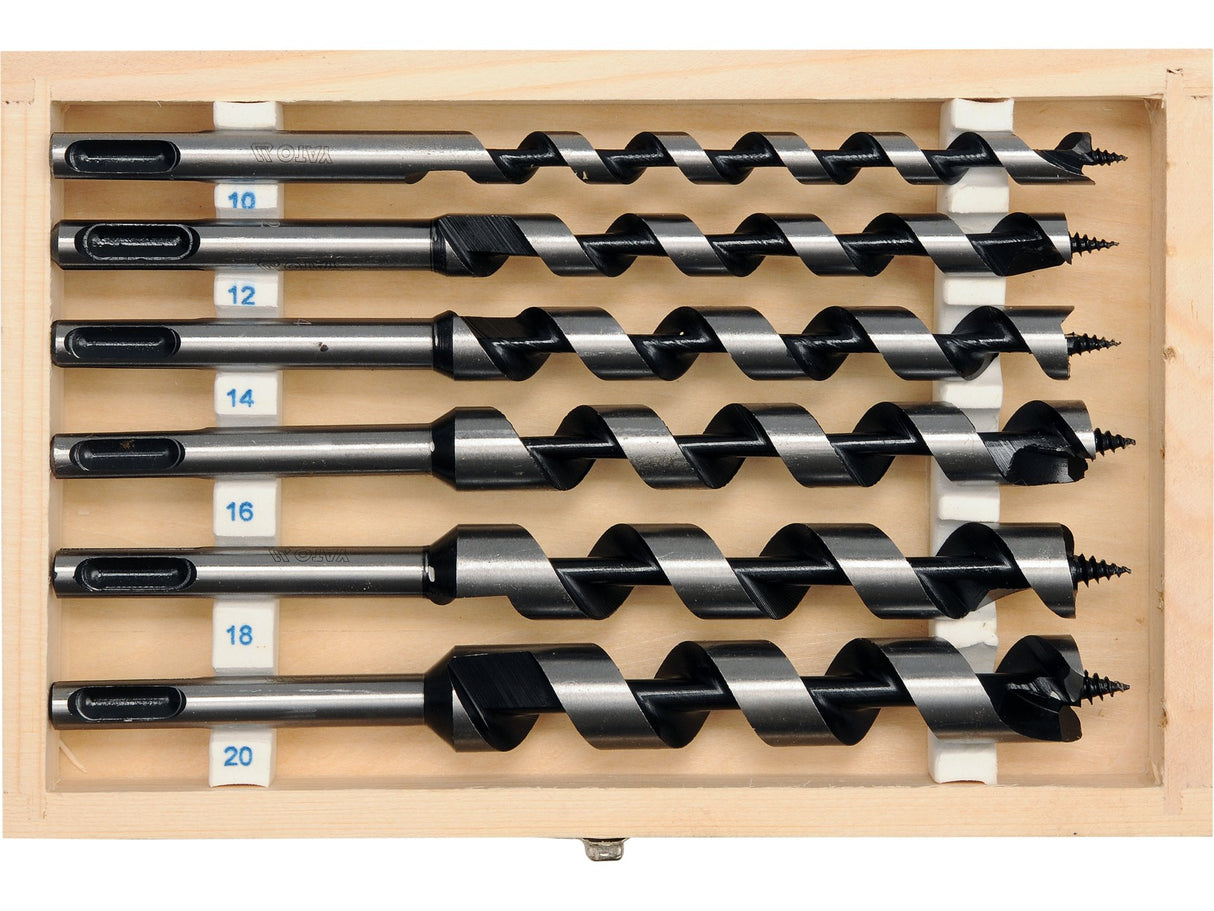 SET BURGHIE ELICOIDALE YATO YT-3300 LEMN 10-20MM/200MM