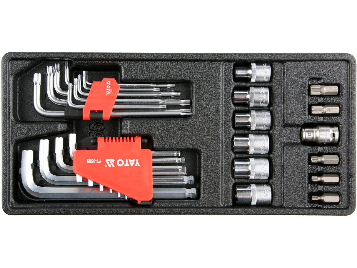 INSERTIE DULAP SCULE, YATO YT-55451 31 PIESE, HEX + TORX