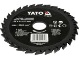 DISC CIRCULAR-RASPEL PT YATO YT-59161 LEMN,125X22.2 MM