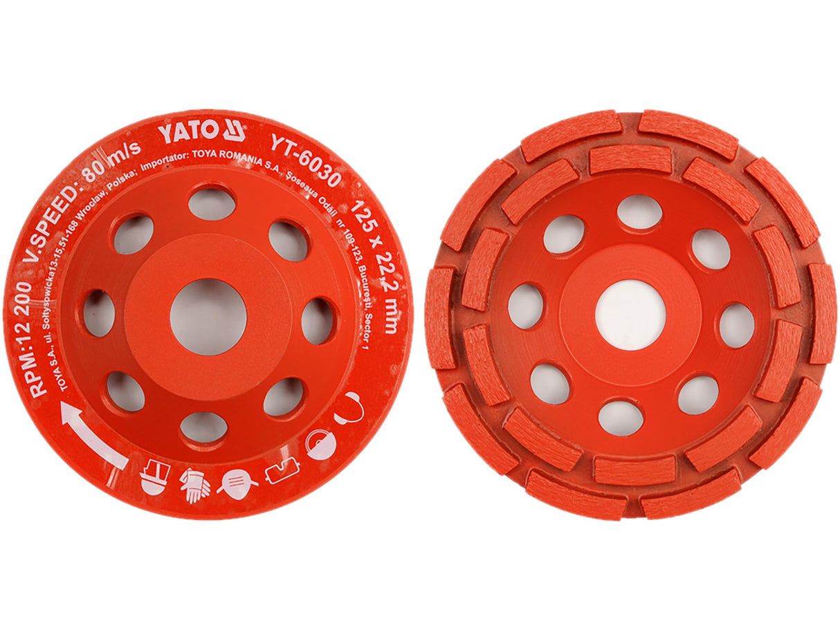 DISC CUPA DIAMANTATA YATO YT-6030 125X22MM(SLEFUIRE)