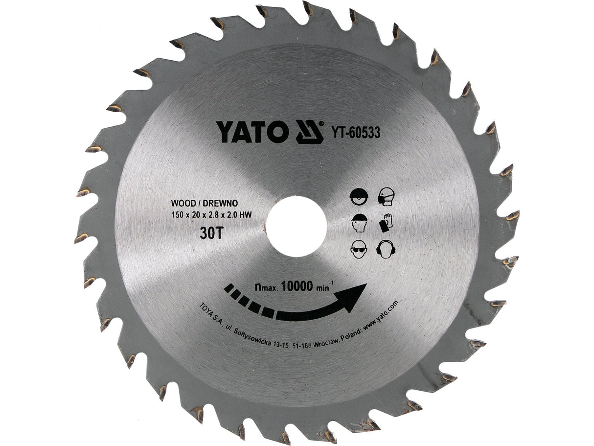 DISC CIRCULAR PENTRU YATO YT-60533 LEMN 150X30TX20MM