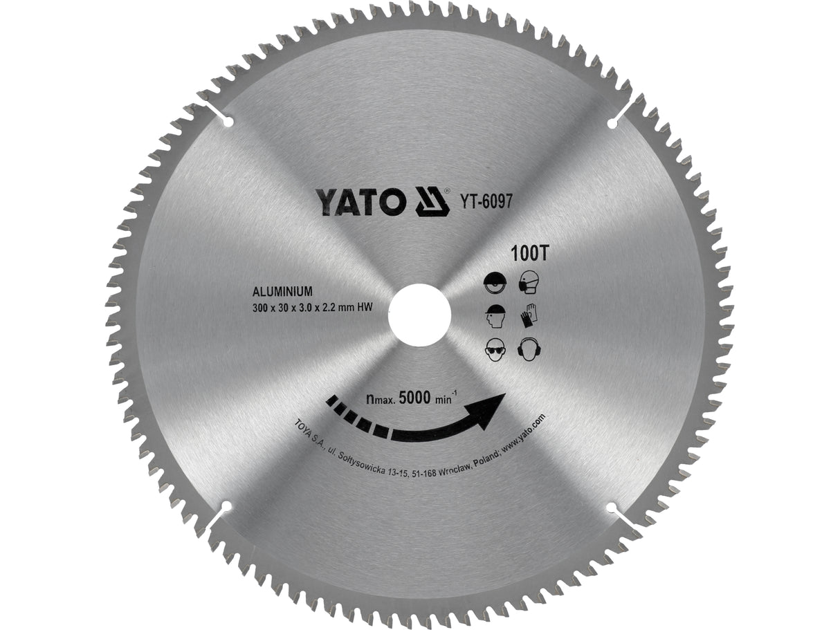 DISC FIERASTRAU CIRCULAR YATO YT-6097 PENTRU ALUMINIU 300X30X100MM