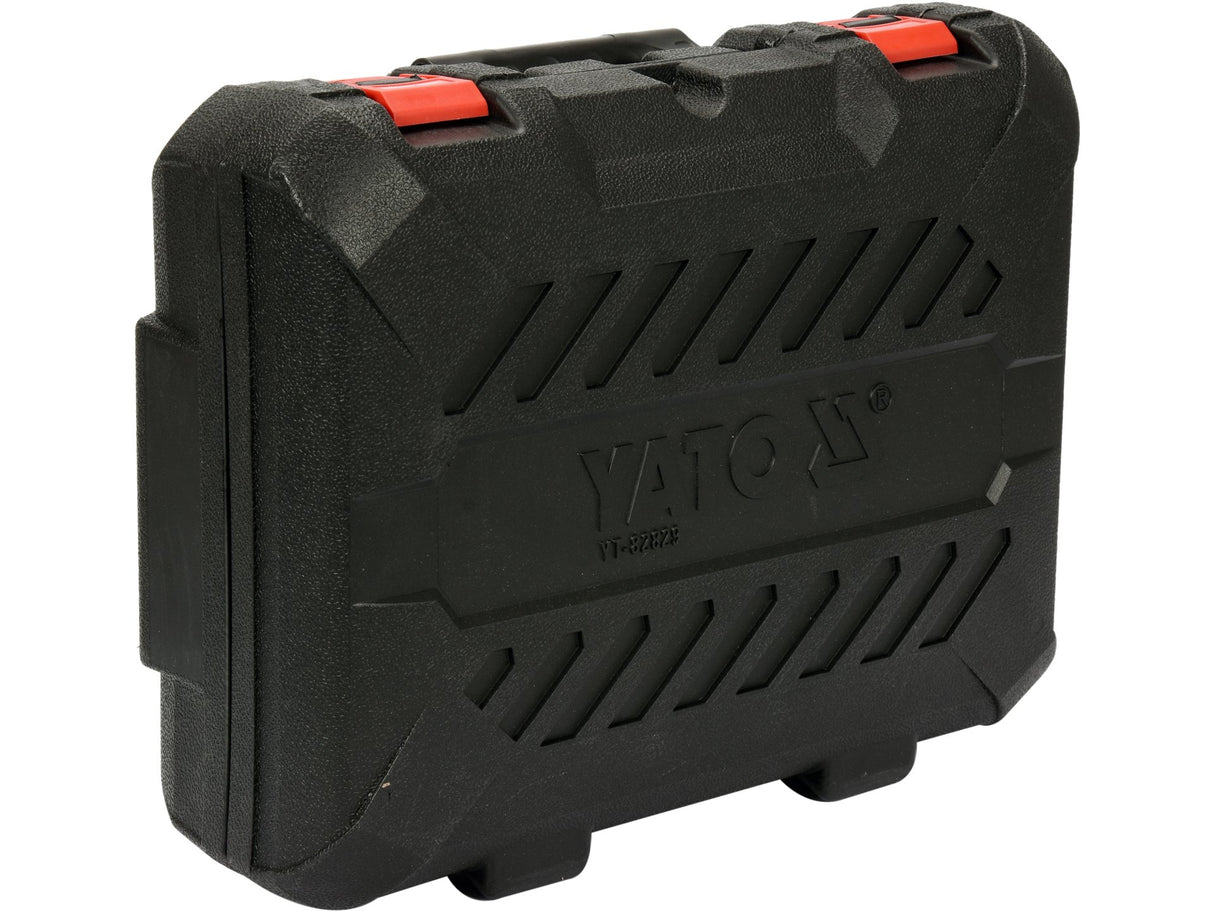 18V-os sarokcsiszoló, YATO YT-82829 125MM, szénkefe nélküli, állítható sebességgel